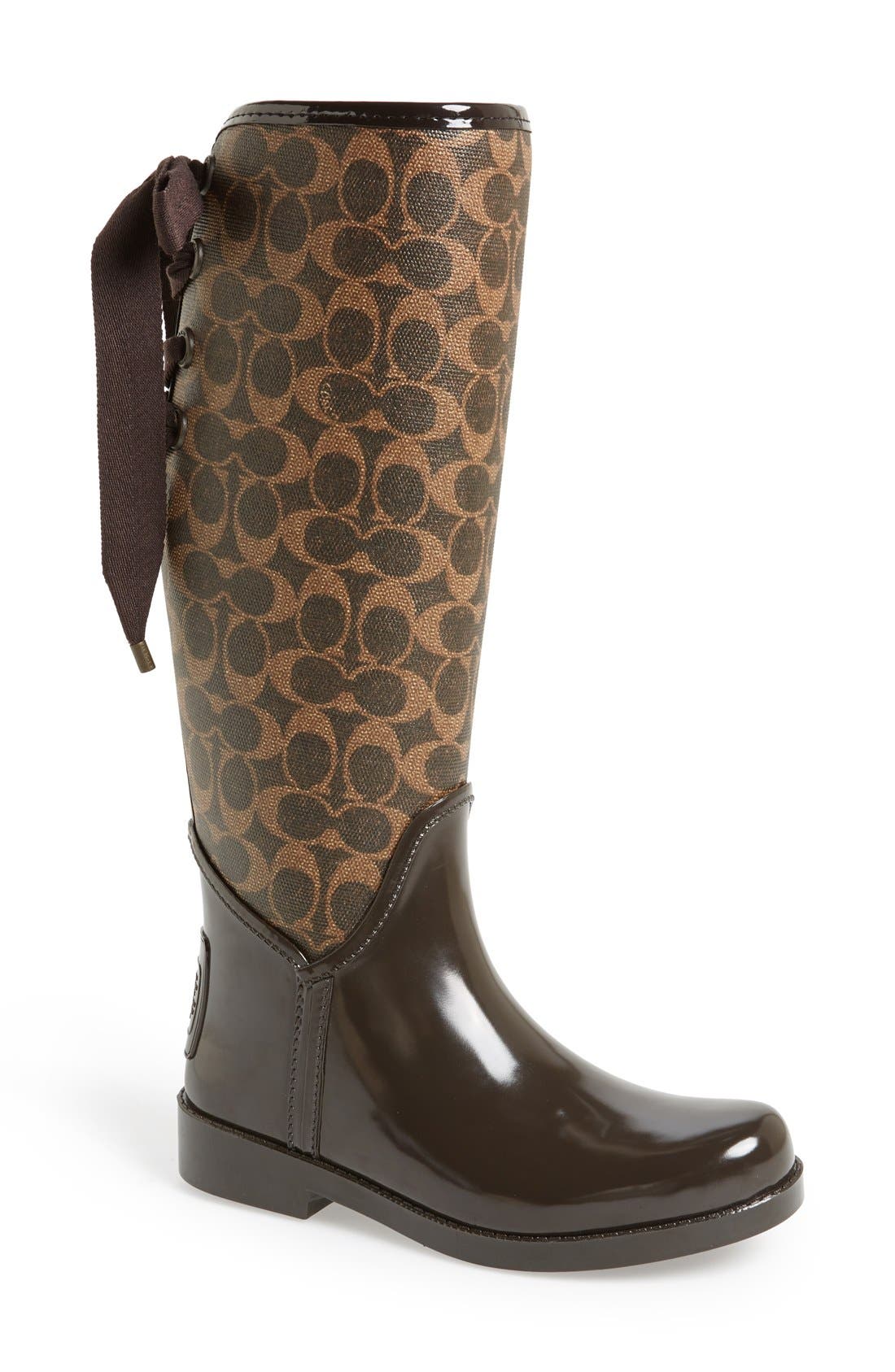 COACH 'Tristee' Rain Boot, Main, color, 