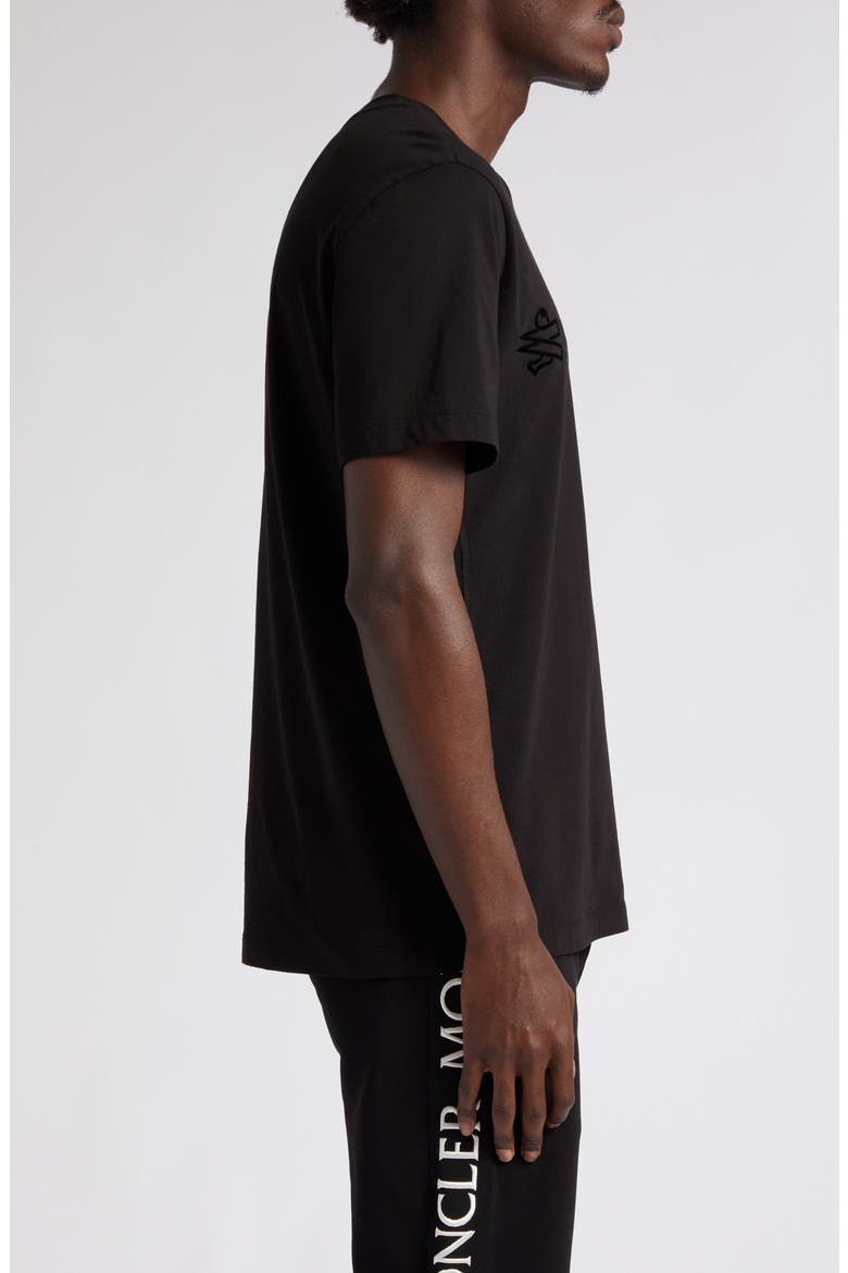 Gradient Logo Cotton Graphic T-Shirt, Alternate, color, BLACK