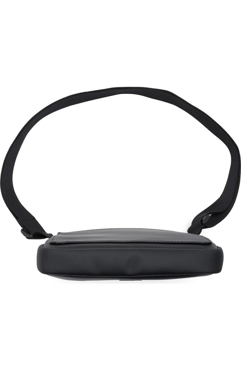 Lacoste Flat Crossover Bag, Alternate, color, Black