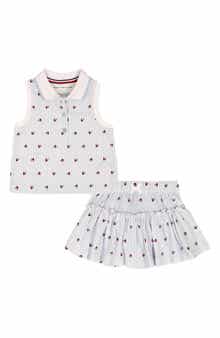 Tommy Hilfiger Tommy Heart Logo Vest & Skort Set