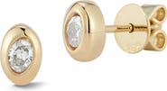 Dana Rebecca Designs Mikaela Estelle Oval Diamond Stud Earrings