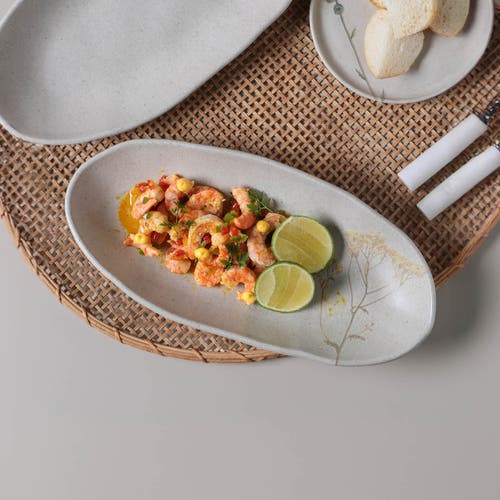 Porto Brasil Deep Oval Platter Set Of 4 In Green