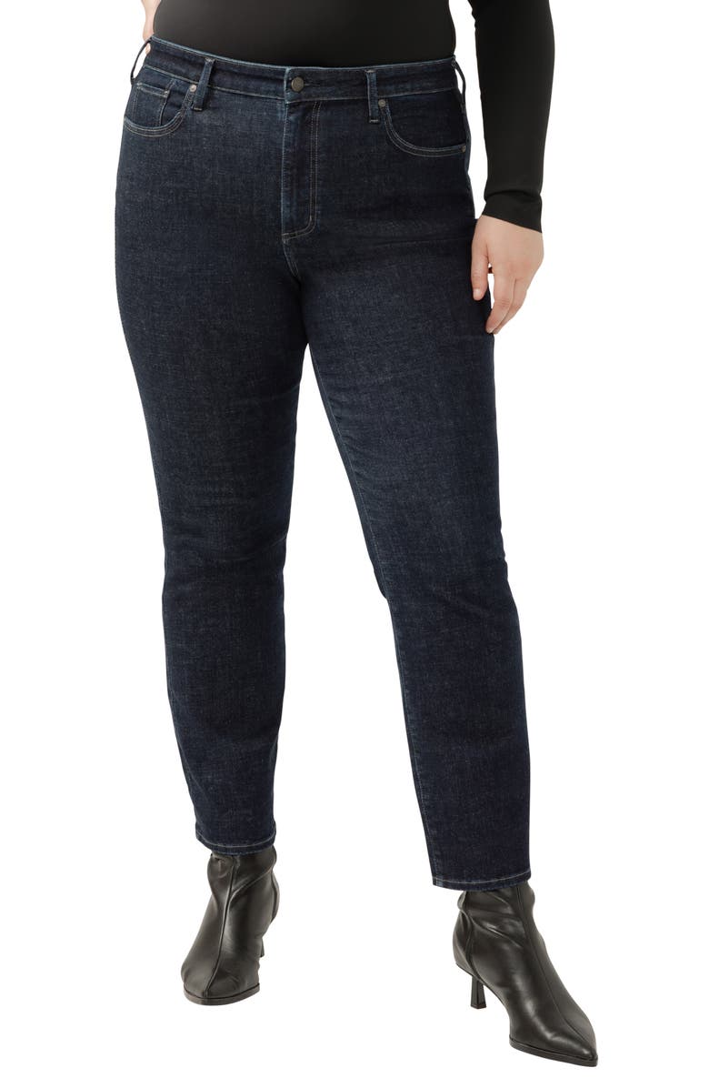 Silver Jeans Co. Isbister High Waist Straight Leg Jeans, Main, color, 