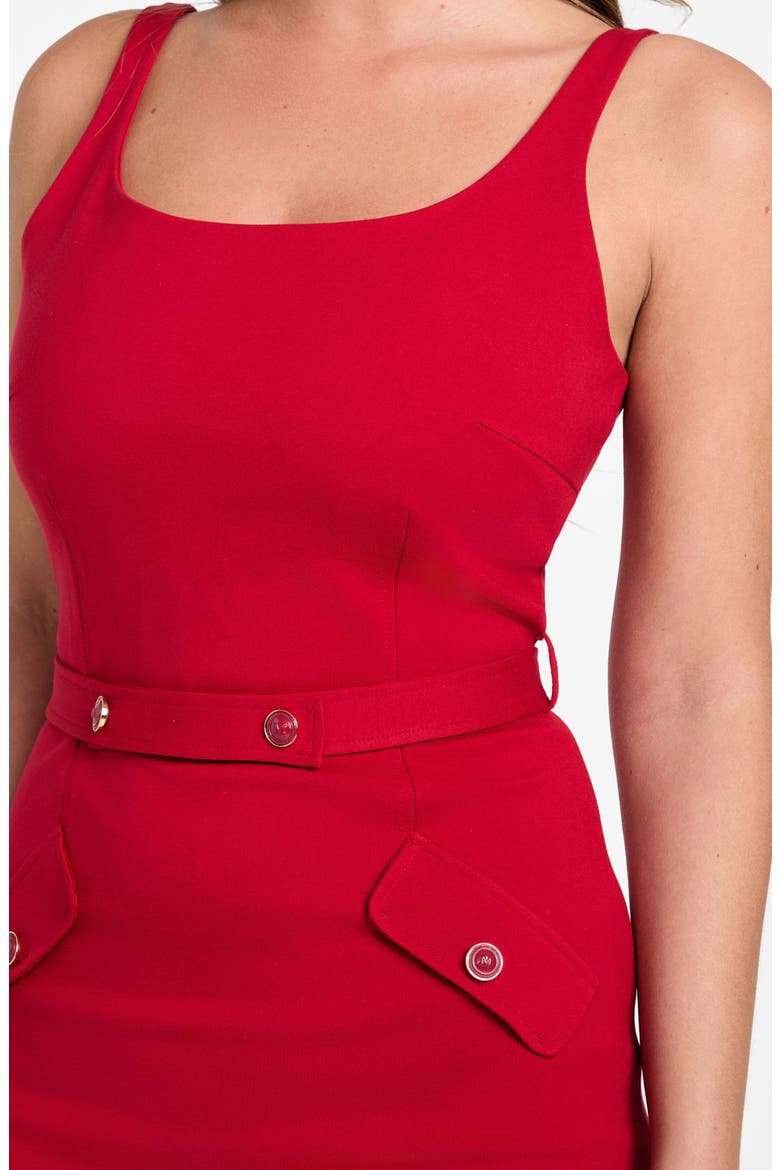 Gwen Sleeveless Sheath Dress, Alternate, color, SAMBA RED VIBES