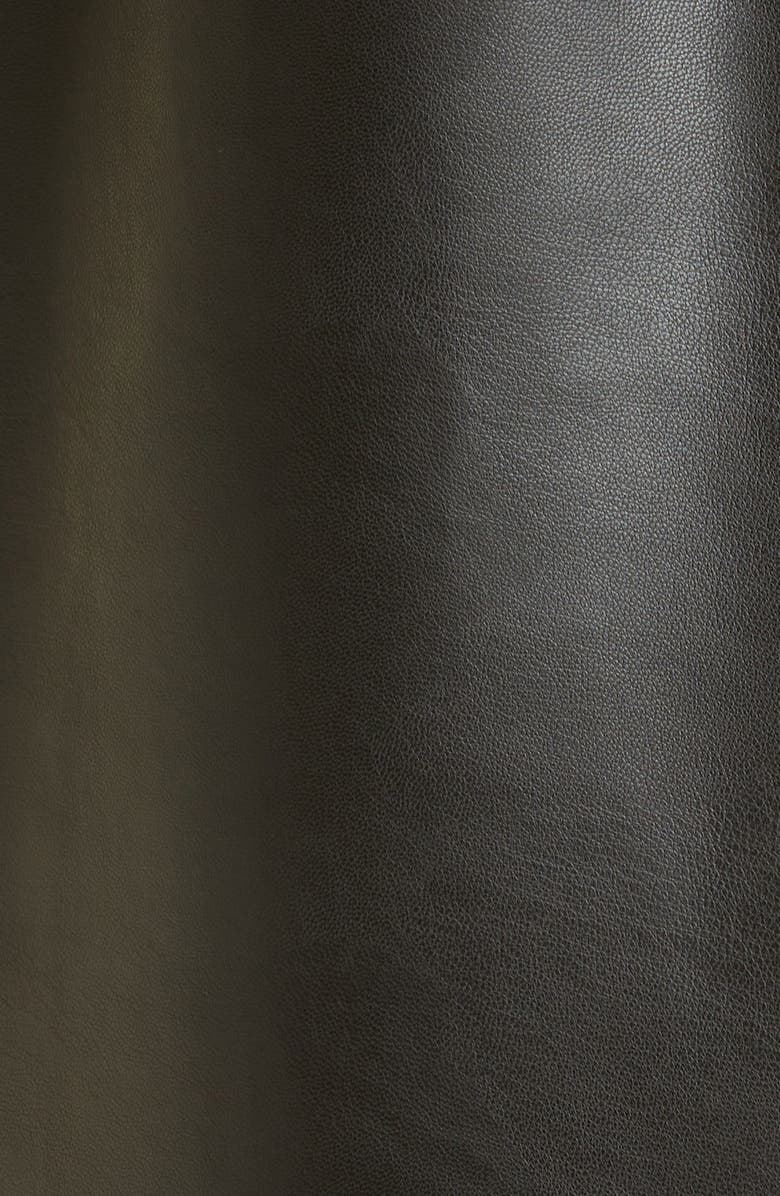 MUNTHE Nieve Faux Leather Shirtdress, Alternate, color, 