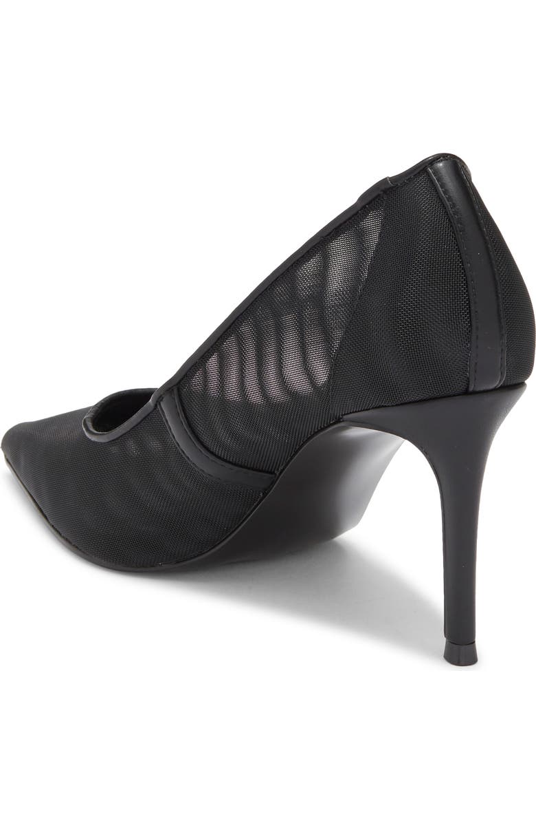 Steve Madden Nicoletta Mesh Pointed Toe Pump, Alternate, color, Black