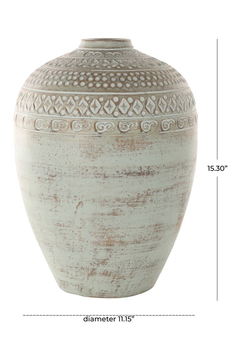 Green Ceramic Vase, Alternate, color, GREEN