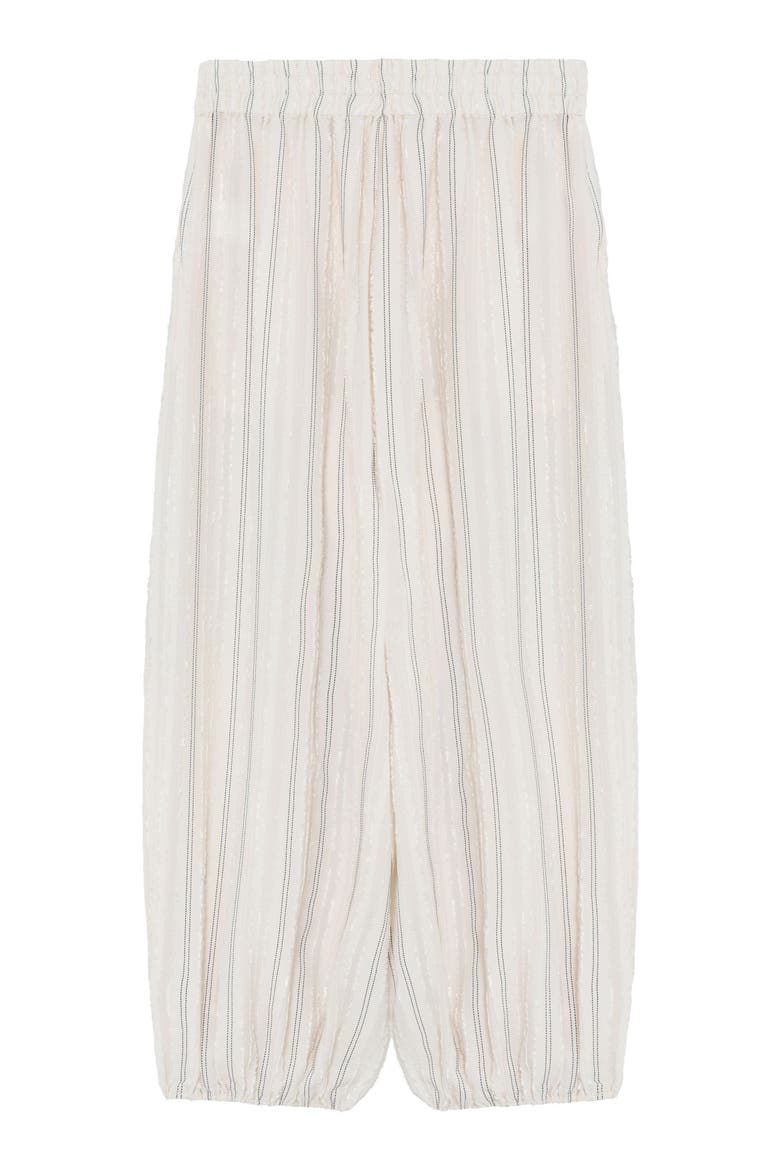 Harsha Raw Stripe Balloon Pants, Alternate, color, Jet Stream