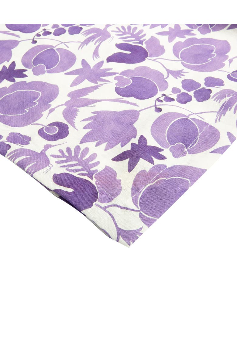 La DoubleJ Medium Tablecloth (180X280) Wildbird Viola Purple, Alternate, color, Wildbird Viola Purple
