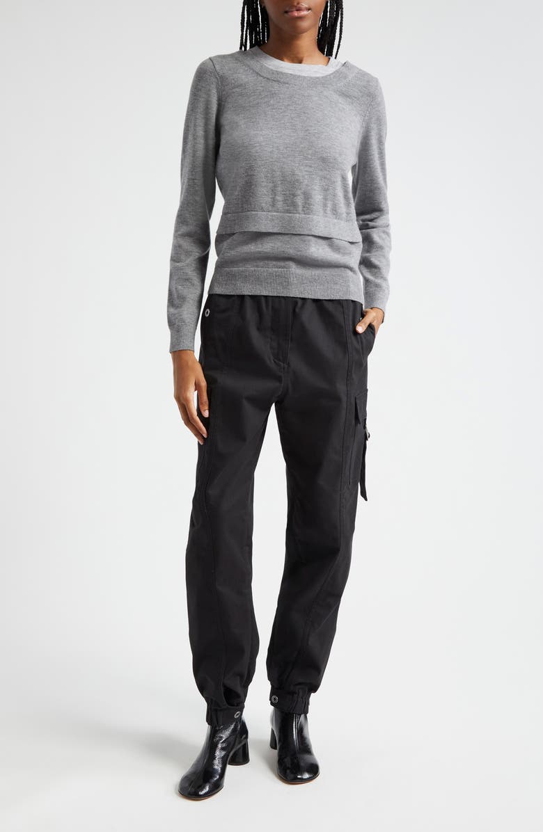 3.1 Phillip Lim Layered Wool Sweater, Alternate, color,