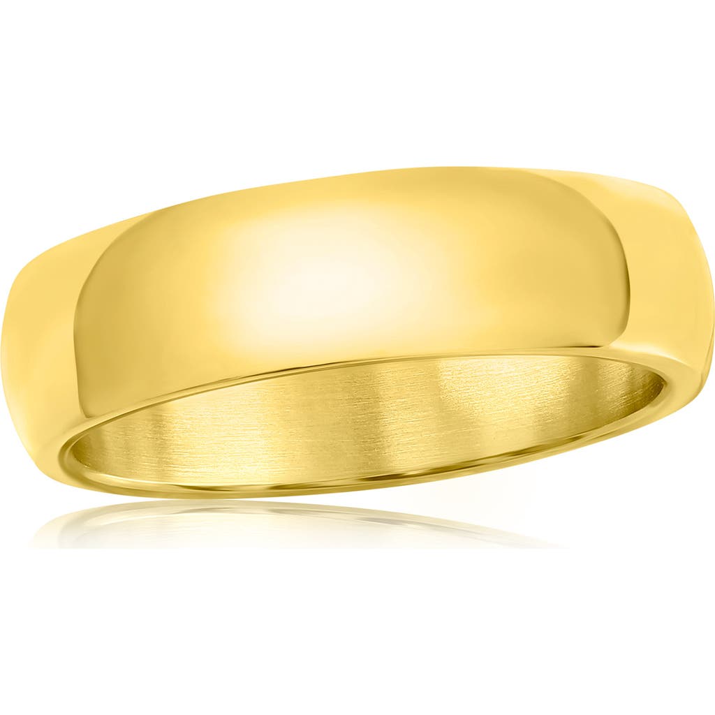 Blackjack Stainless Steel Ring In Gold