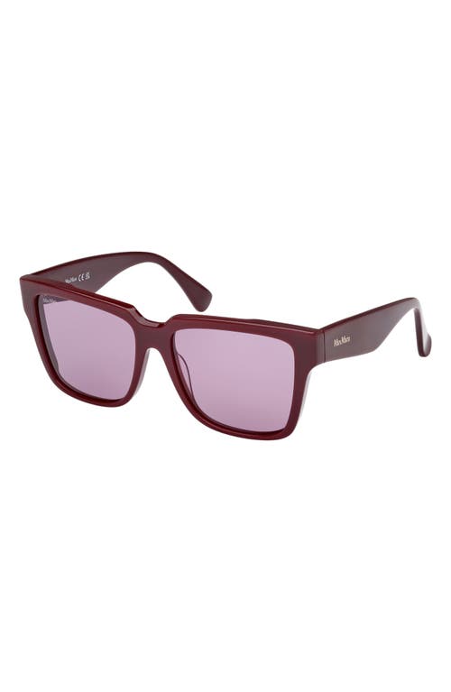 Max Mara Glimpse2 57mm Gradient Polarized Square Sunglasses In Multi