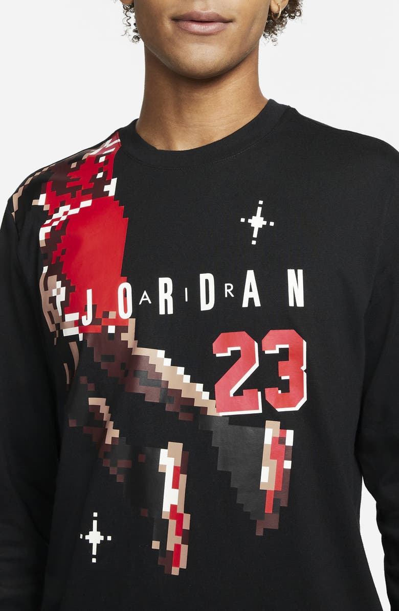 Jordan Long Sleeve Jumpman Cotton Graphic Tee, Alternate, color, 