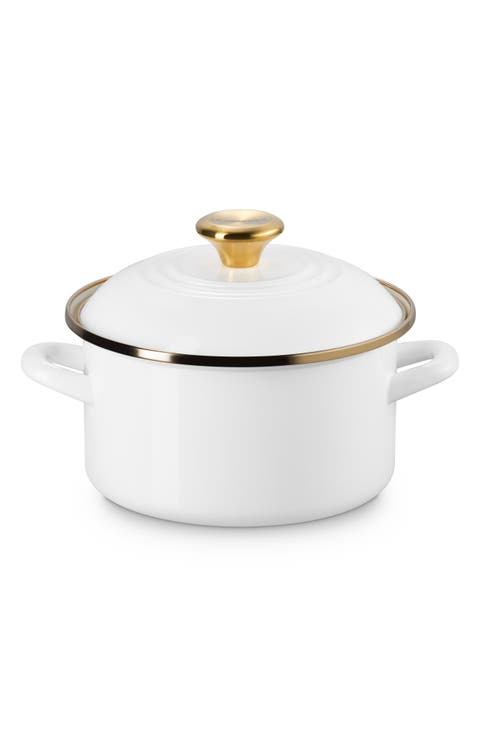 The Traditional Enameled Stainless Steel Petite Stockpot