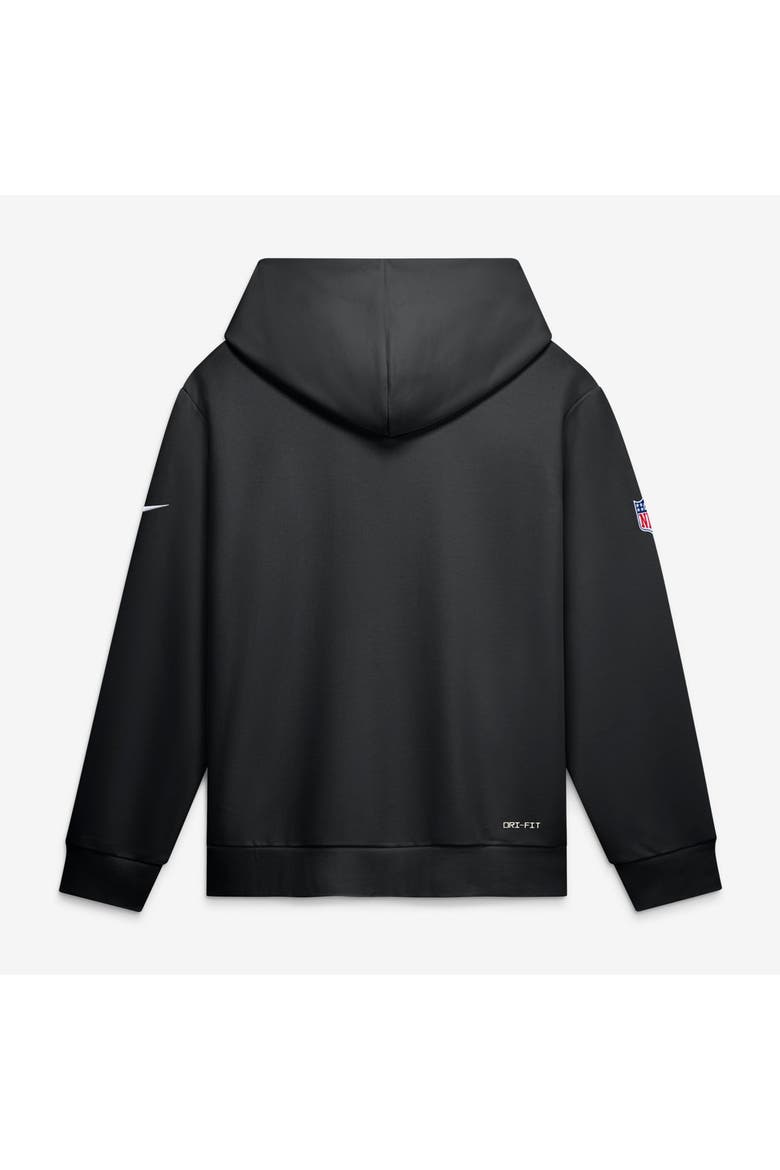 Men's Nike Black New York Jets Sideline Standard Issue Quarterback Scramble Dri-FIT Full-Zip Hoodie, Alternate, color, Black