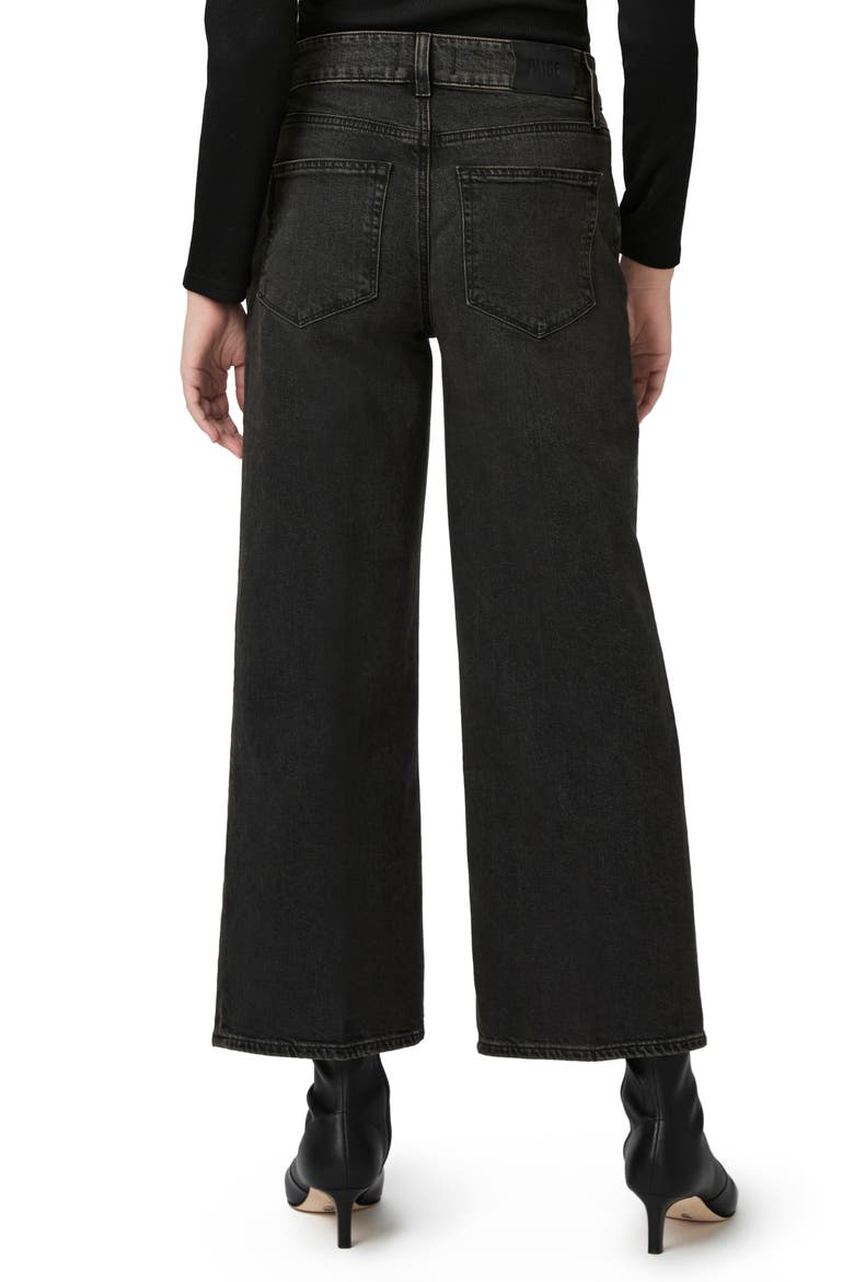 Sasha High Waist Ankle Wide Leg Jeans, Alternate, color, BLACKRUST
