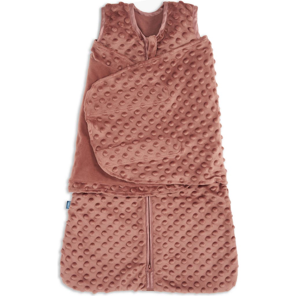 Halo Plush Dots Velboa 3.0 Tog Sleepsack Swaddle In Brown