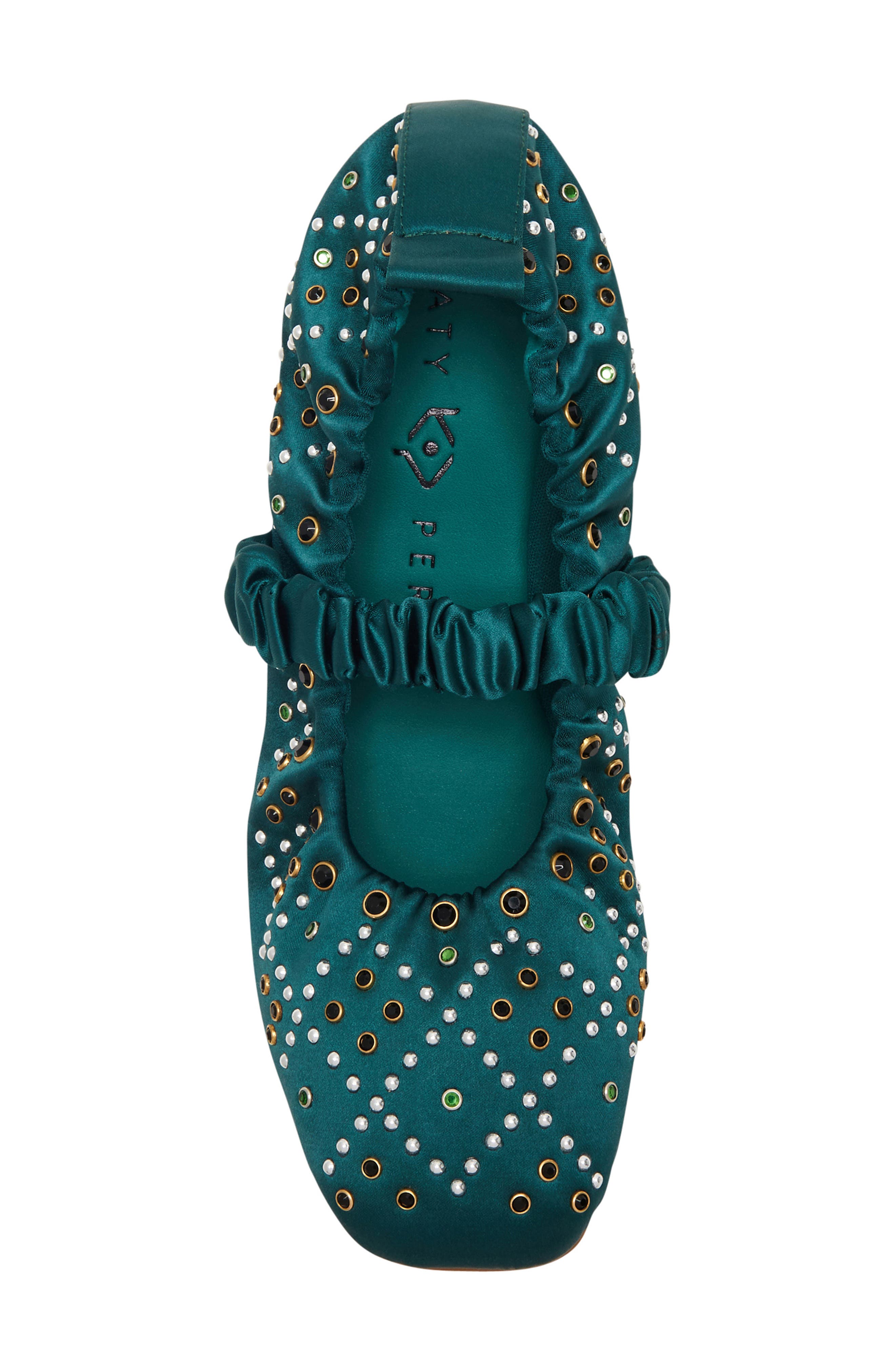 The Jammy Scrunch Square Toe Mary Jane, Alternate, color, SERENE GREEN