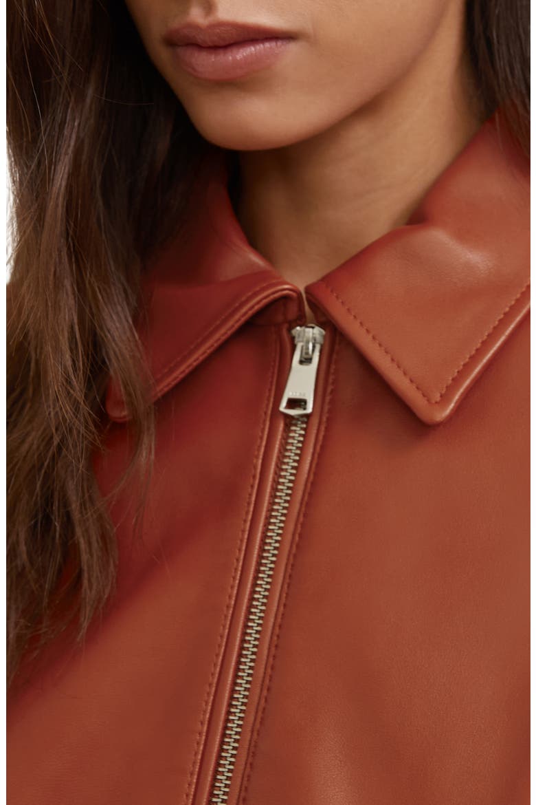 Lottie Sheepskin Leather Jacket, Alternate, color, TAN