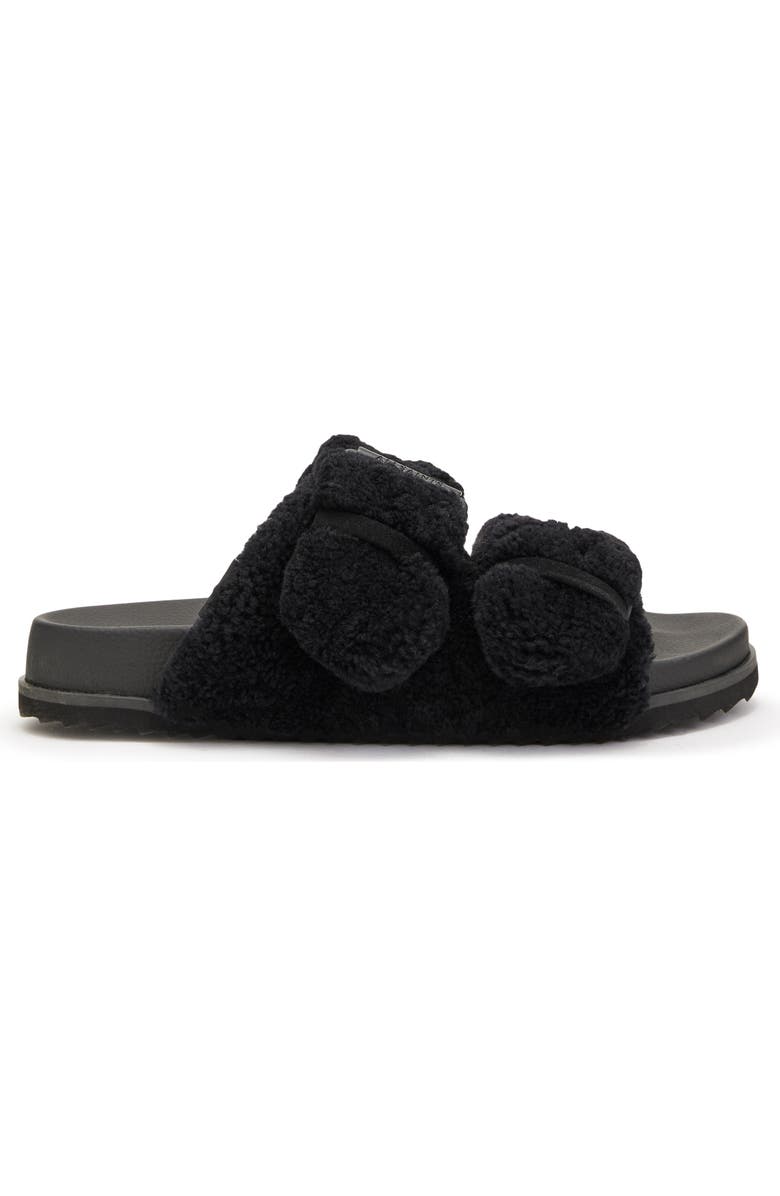 AllSaints Sian Genuine Shearling Sandal, Alternate, color,