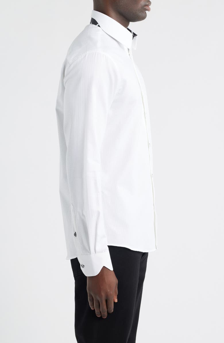 Siragusa Sinai Collection Luxe Cotton Dress Shirt, Alternate, color, White