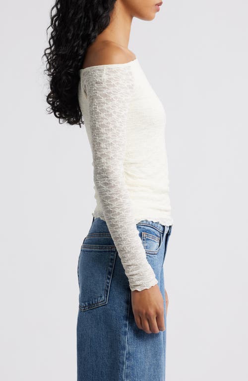 Bp. One-shoulder Lace Top In White