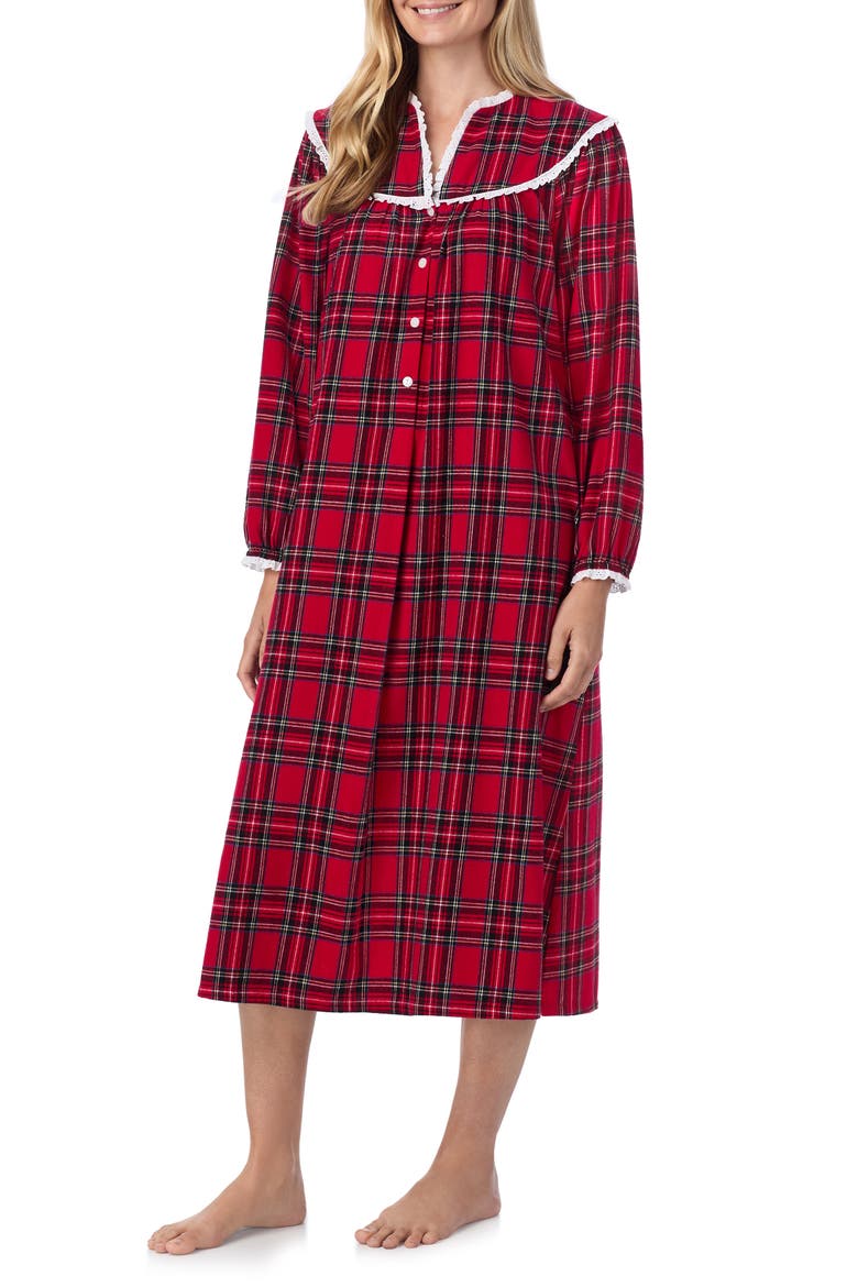 Ballet Nightgown, Main, color, REDPLAID