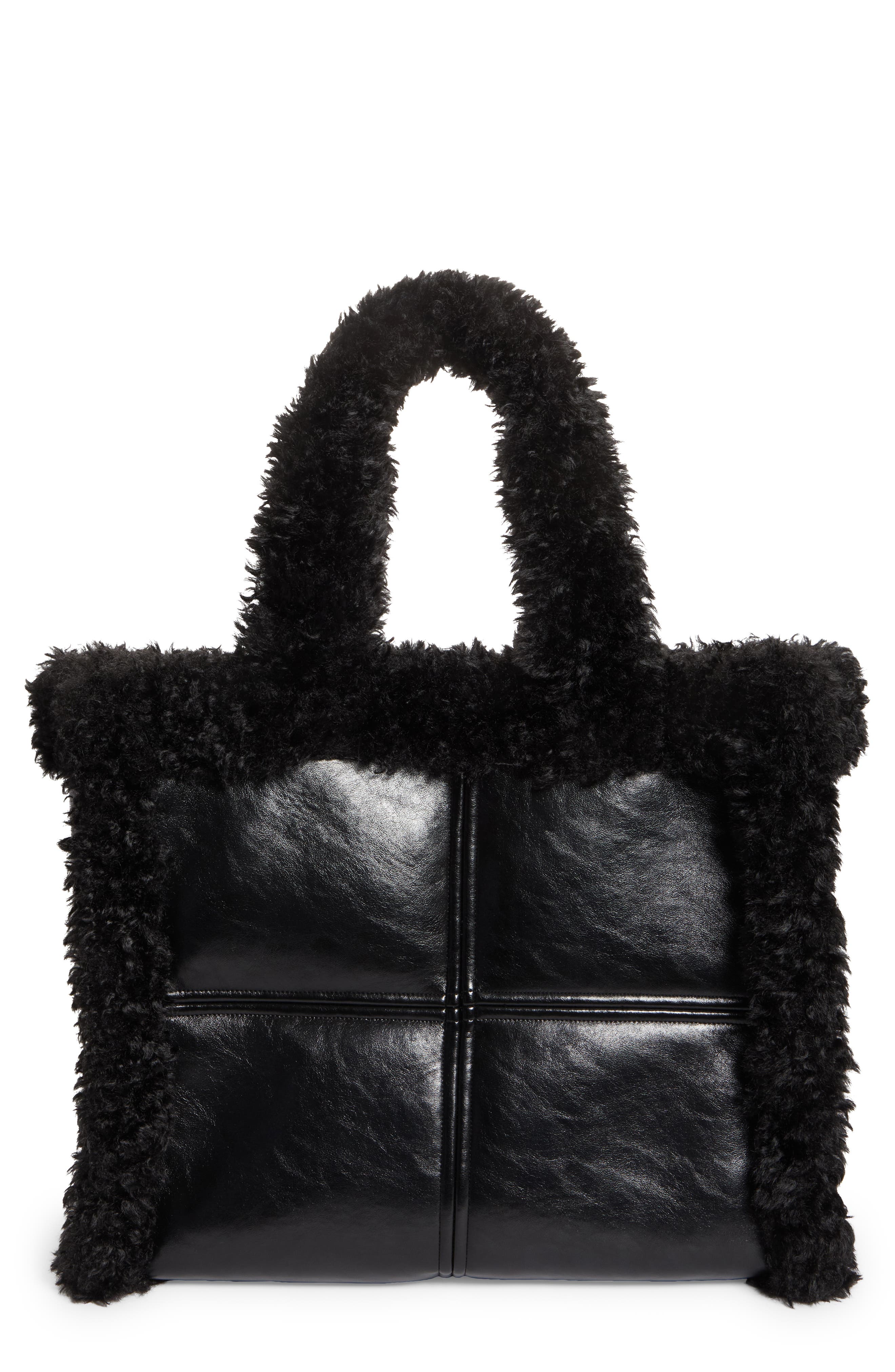 Stand Studio Lola II Faux Shearling Bag, Main, color, 