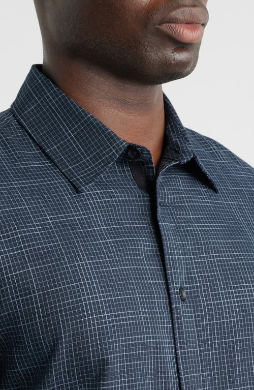 Rag & Bone Tomlin Crosshatch Cotton Button-up Shirt In Blue