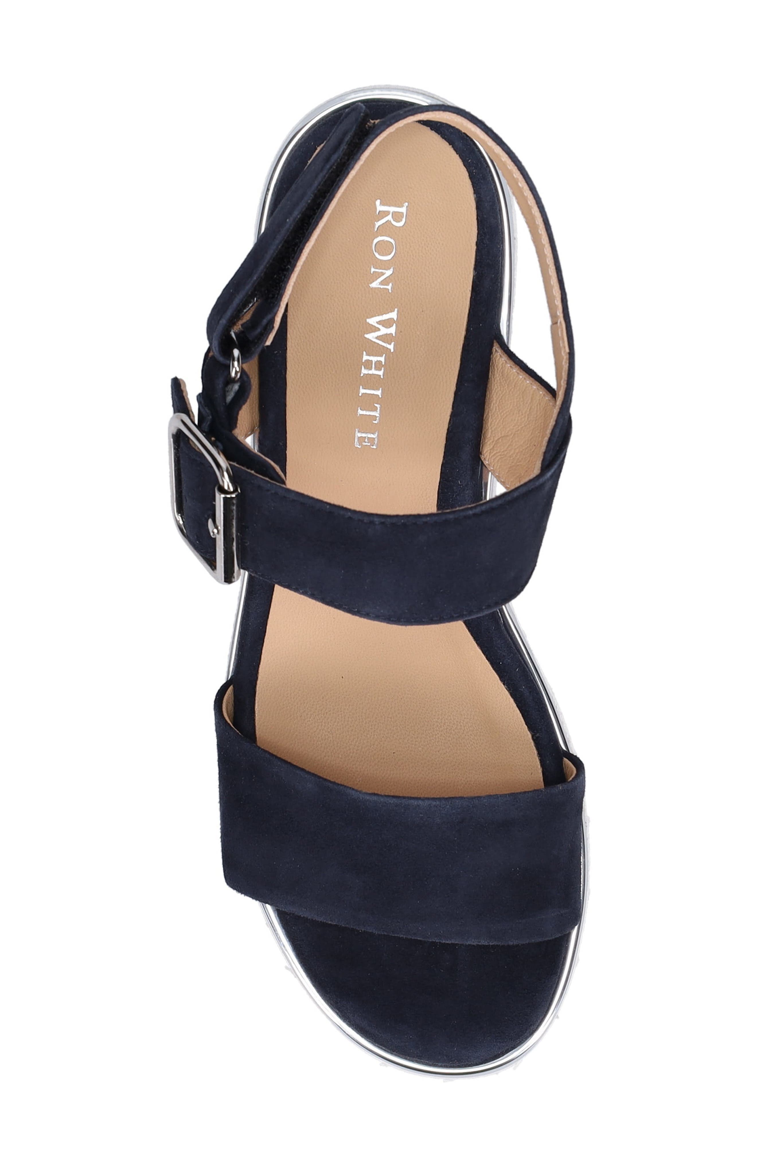 Elaria Ankle Strap Sandal, Alternate, color, FRENCH NAVY