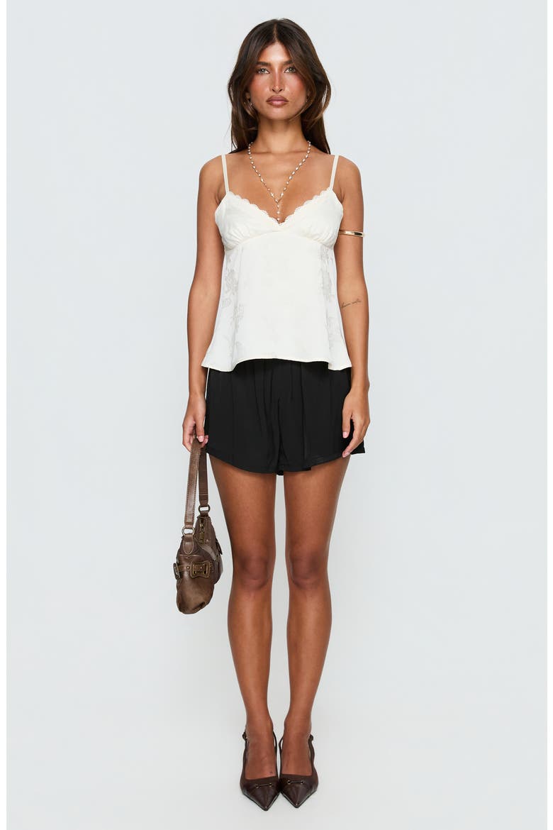 Breina Satin Micro Shorts, Alternate, color, BLACK