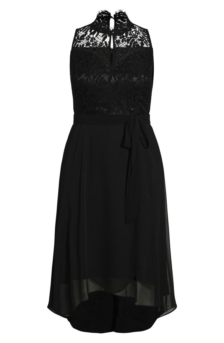 City Chic Lover Sleeveless High-Low Dress, Alternate, color,