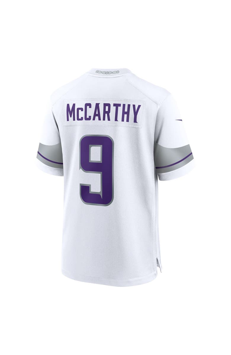 Nike Men's Nike J.J. McCarthy White Minnesota Vikings Alternate Game Player Jersey, Alternate, color, White