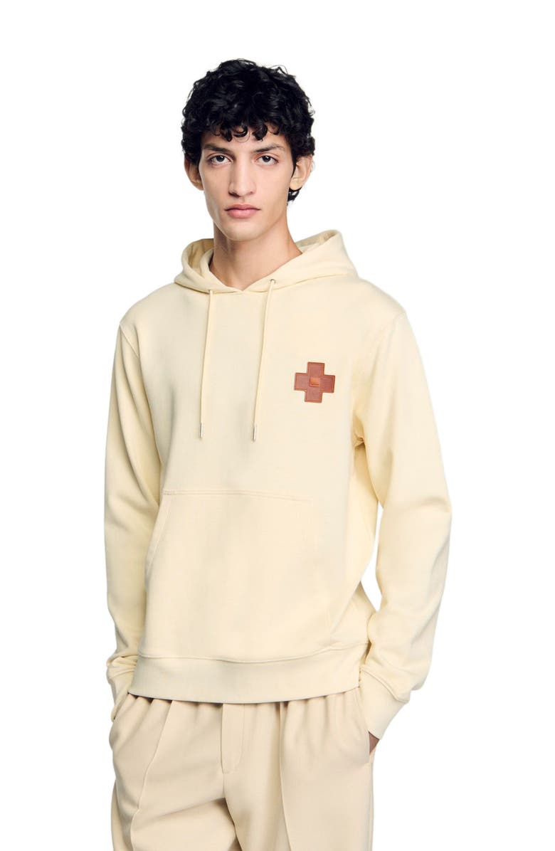 SANDRO Square Cross sweatshirt, Main, color, 