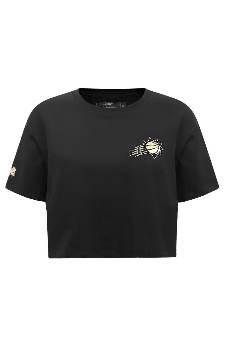 PRO STANDARD Women's Pro Standard Black Phoenix Suns Holiday Glam Boxy T-Shirt, Alternate, color, Black