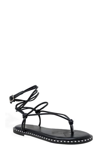 Chase & Chloe Chase And Chloe Studded Ankle Wrap Sandal