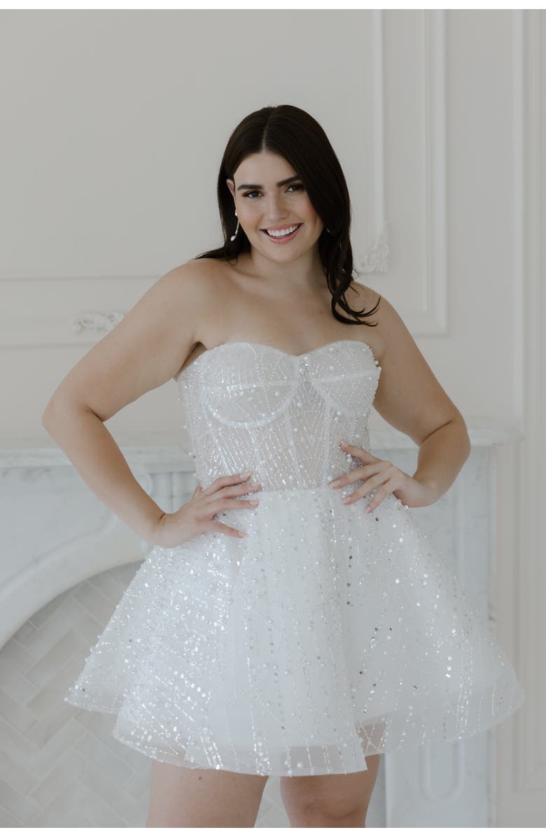 Untamed Petals Siena Mini Dress, Main, color, Ivory