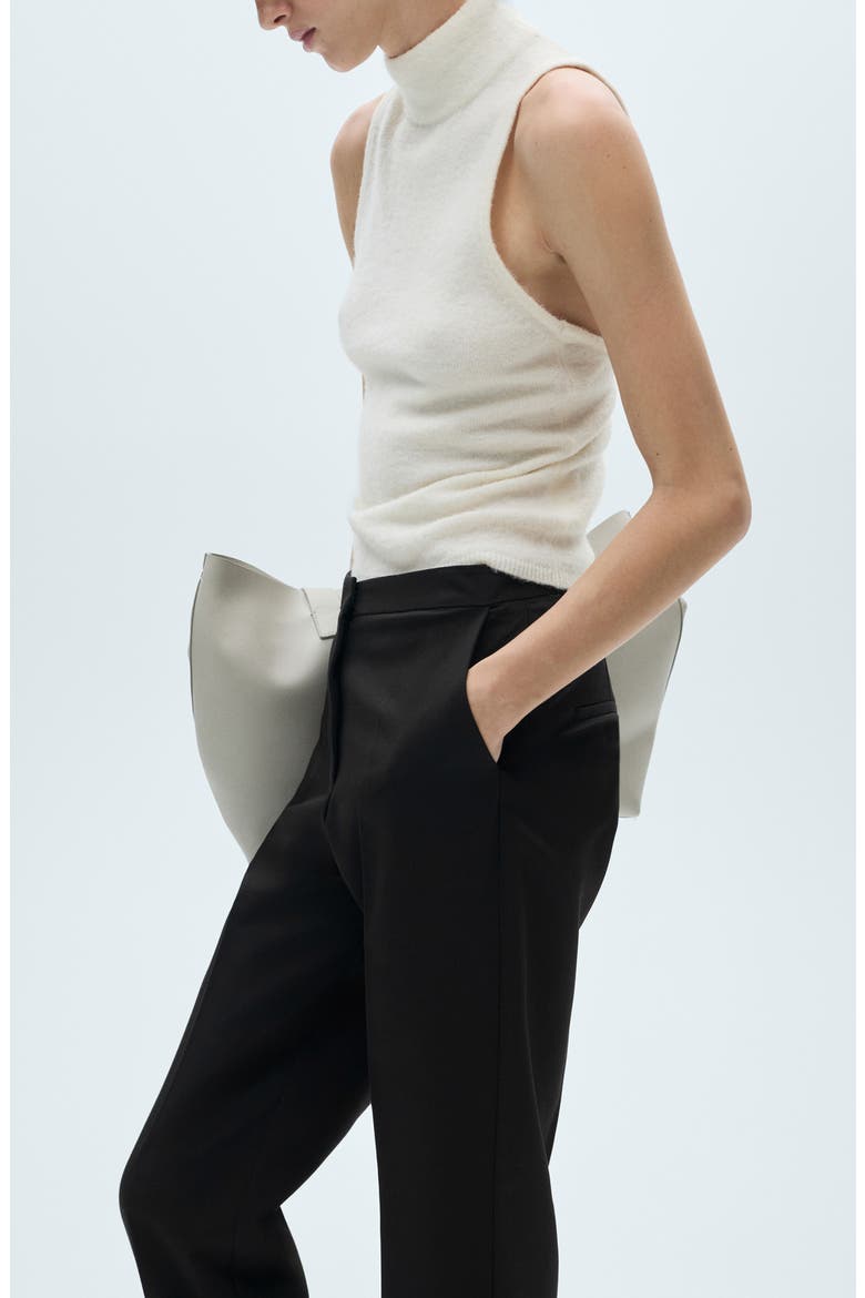 Straight Suit Pants, Alternate, color, BLACK