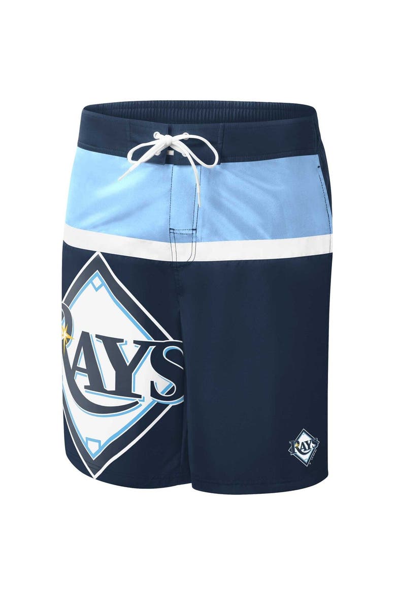 Men's G-III Sports by Carl Banks Navy Tampa Bay Rays Sea Wind Swim Shorts, Alternate, color, Navy