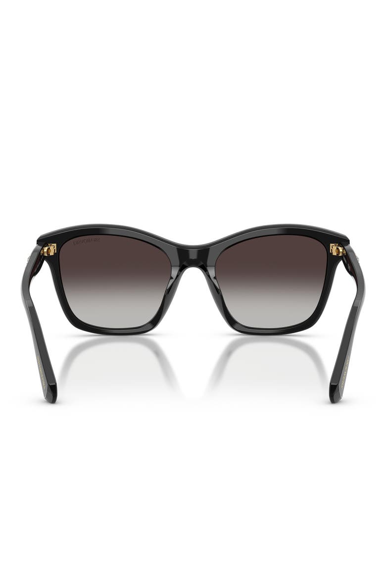 54mm Gradient Square Sunglasses, Alternate, color, BLACK / GRADIENT GREY