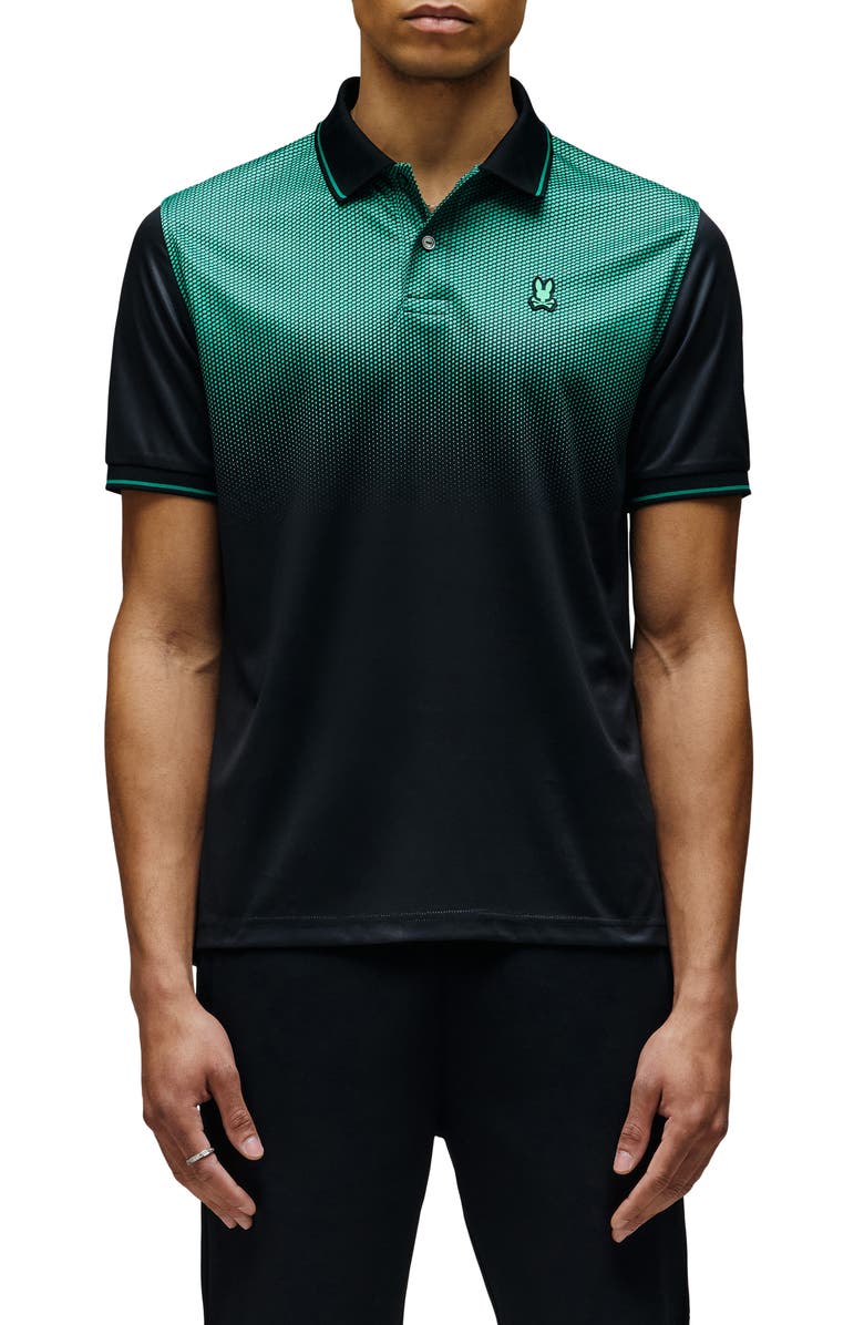 Psycho Bunny Bruce Ombré Knit Polo, Main, color,