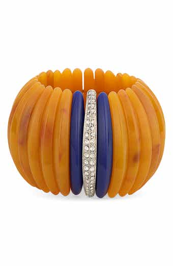 Kenneth Jay Lane Wide Stretch Bracelet