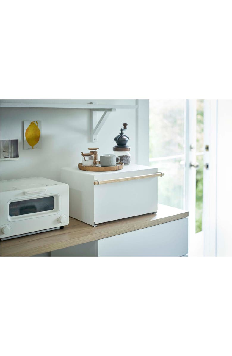 Yamazaki Tosca Bread Box, Alternate, color, White