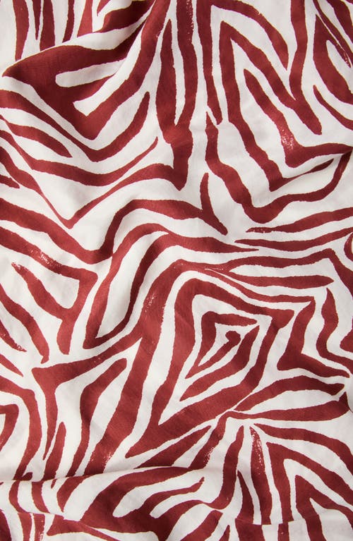 Brunello Cucinelli Printed Pareo In Red
