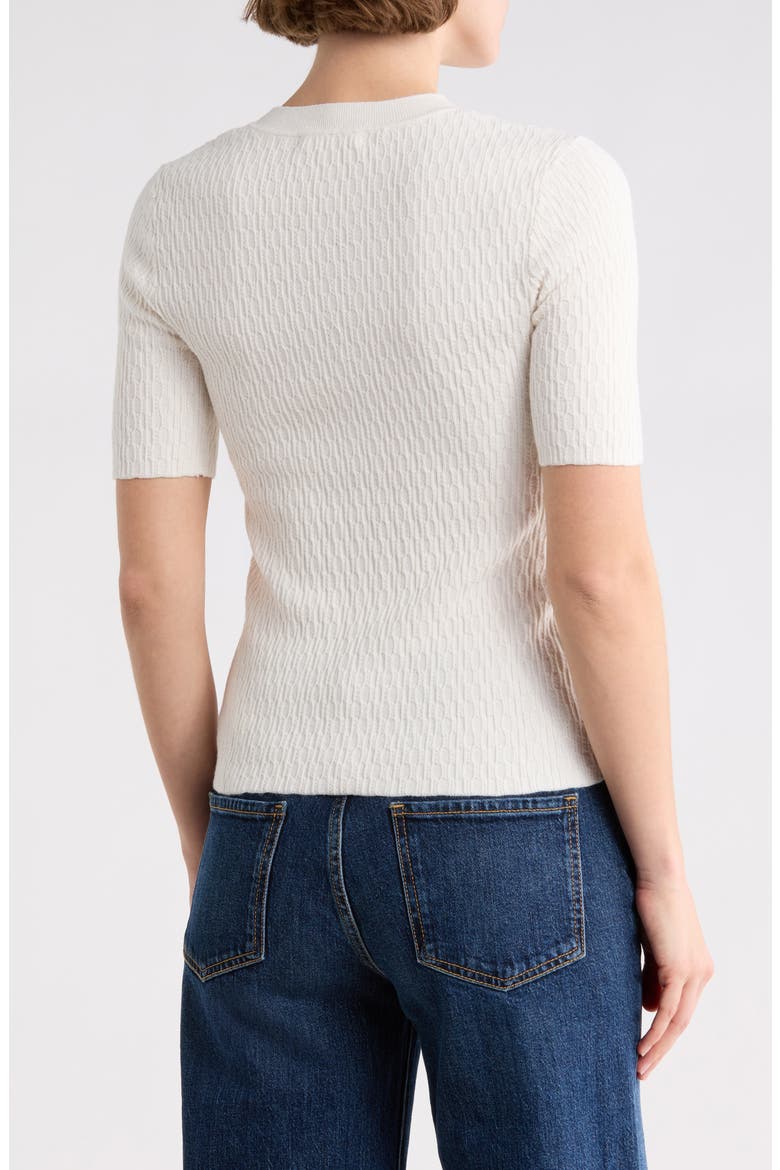 Tam Short Sleeve Sweater, Alternate, color, IVORY