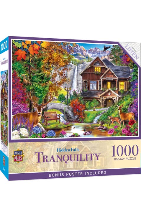 Hidden Falls Cottage 1000 Piece Puzzle
