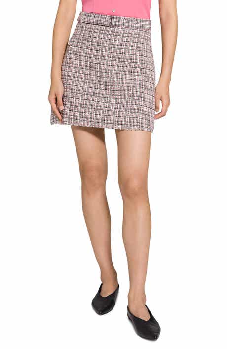 Theory Tweed A-Line Miniskirt