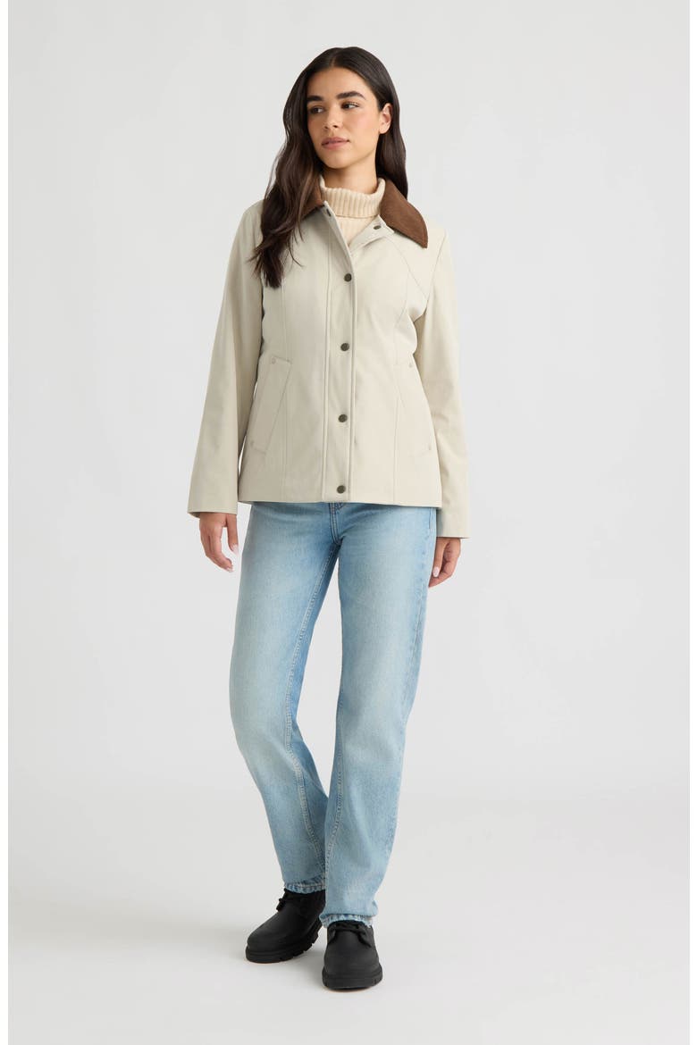 London Poly Canvas Padded Jacket, Alternate, color, VANILLA