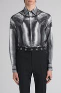 McQueen Armour Trompe l'Oeil Button-Up Shirt