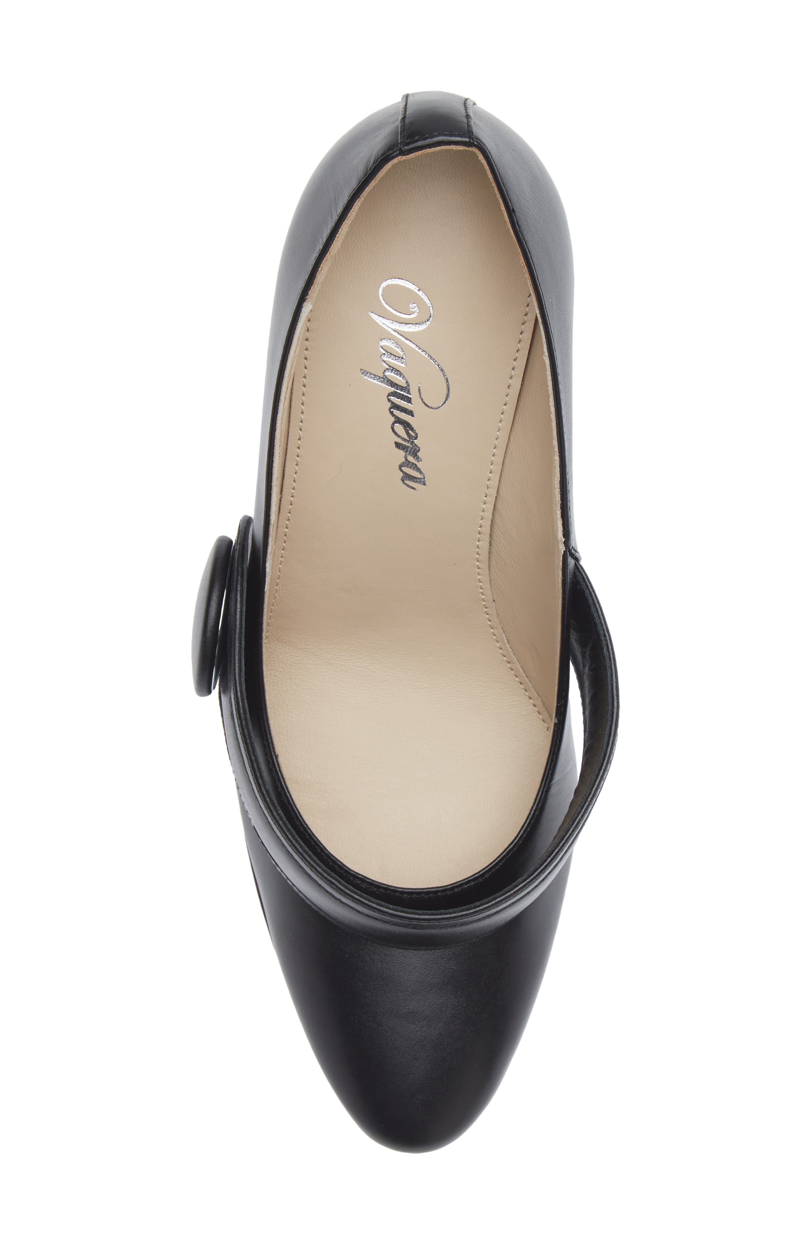 Leather Wedge Pump, Alternate, color, BLACK